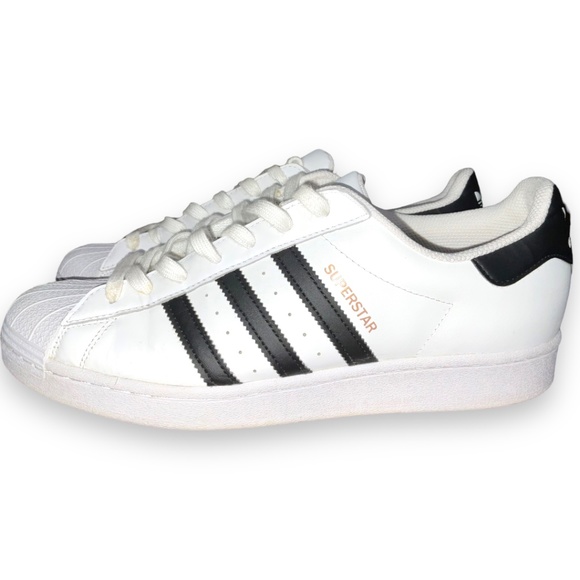 SOLD! Mens Adidas Superstar Leather Athletic Sneaker White Sz 11.5 (124164879) - Picture 8 of 10
